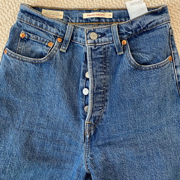 Levi’s Ribcage Straight Leg Jeans size 26 - Picture 5 of 5